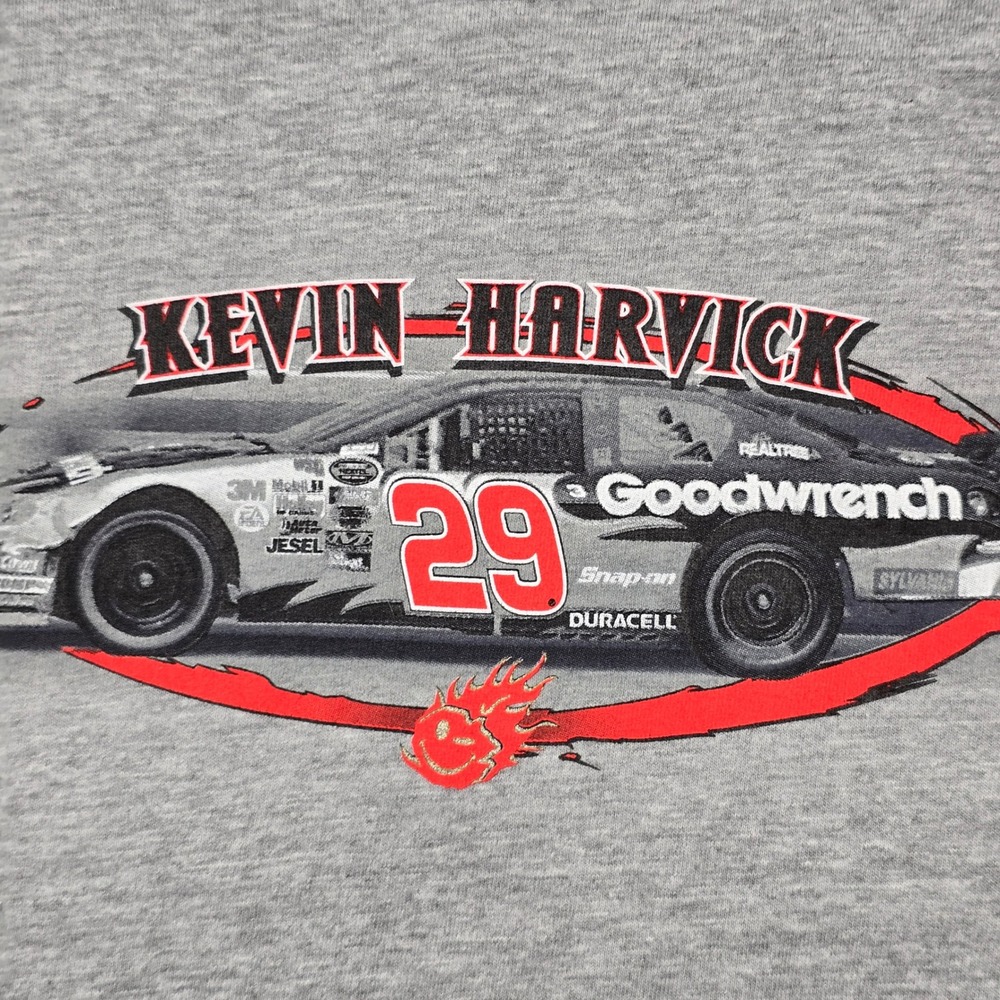 Chase Authentics Kevin Harvick‎ 29 NASCAR Racing T-Shirt Mens Large Gray Graphic